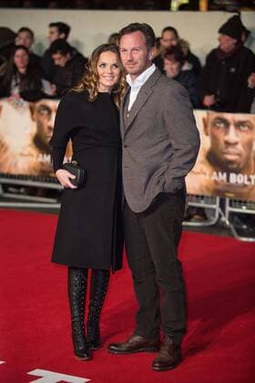 Geri Halliwell und ihr Ehemann Christian Horner bei der I Am Bolt Film Premiere am 28.11.2016 in London I Am Bolt World Premiere in London, 2016 