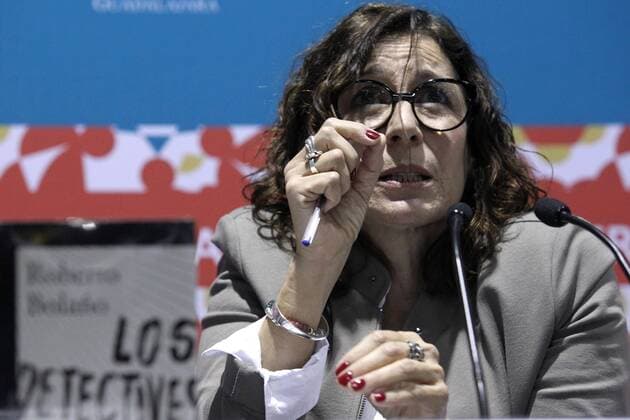 Roberto Bolano s widow Carolina Lopez takes part at a press conference during the 30th International Book Fair of Guadalajara, Jalisco, Mexico, 29 November 2016. INTERNATIONAL BOOK FAIR OF GUADALAJARA !ACHTUNG: NUR REDAKTIONELLE NUTZUNG!  MEX001 20161129-636160579413702472