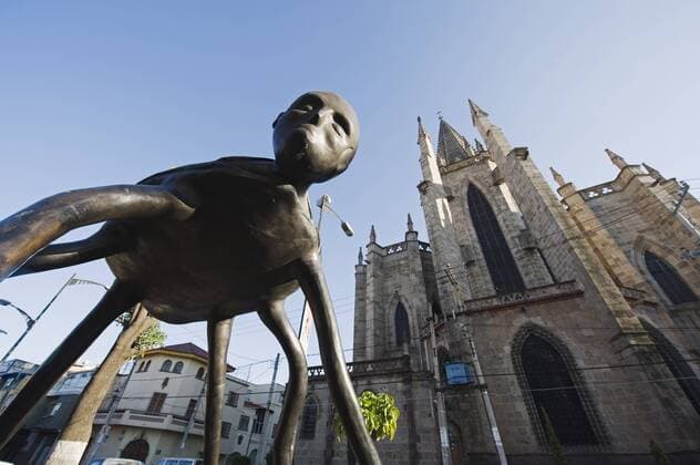 Modern art sculpture, Guadalajara, Mexico, North America Copyright: ChristianxKober 733-4797