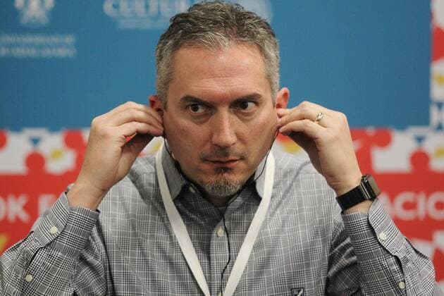 US writer and novelist James Dashner delivers a press conference during the 30th International Book Fair of Guadalajara in Jalisco, Mexico, 30 November 2016. Dashner presented Code C.R.U.E.L , a new book of the fantastic saga Maze Runner . JAMES DASHNER AT THE INTERNATIONAL BOOK FAIR OF GUADALAJARA !ACHTUNG: NUR REDAKTIONELLE NUTZUNG!  MEX001 20161130-636161418216737870