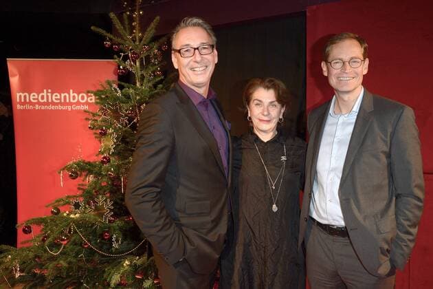 Bilder des Tages Medienboard Vorweihnachtsparty Helge Juergens, Kirsten Niehuus, Michael Mueller Ankunft Medienboard Berlin-Brandenburg Vorweihnachtsparty im SchwuZ in Berlin am 01.12.2016 APP