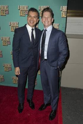 NYC: A Bronx Tale Musical Sergio Trujillo & Jack Noseworthy attend the opening night for A Bronx Tale, The New Musical at Longacre Theatre in NYC.  LevxRadin