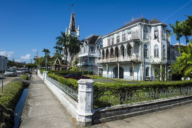 Colonial building in Georgetown, Guyana, South America Copyright: MichaelxRunkel 1184-203