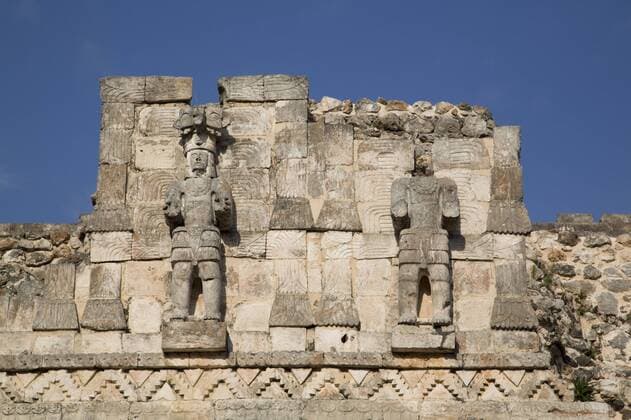 Atlantes figures, Palace of Masks, Kabah Archaelological Site, Yucatan, Mexico, North America Copyright: RichardxMaschmeyer Editorial Use Only 801-1447