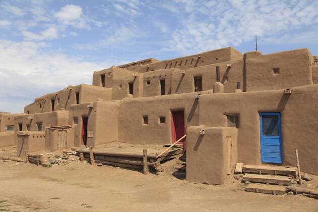 Taos Pueblo, UNESCO World Heritage Site, Taos, New Mexico, United States of America, North America Copyright: WendyxConnett 807-1656