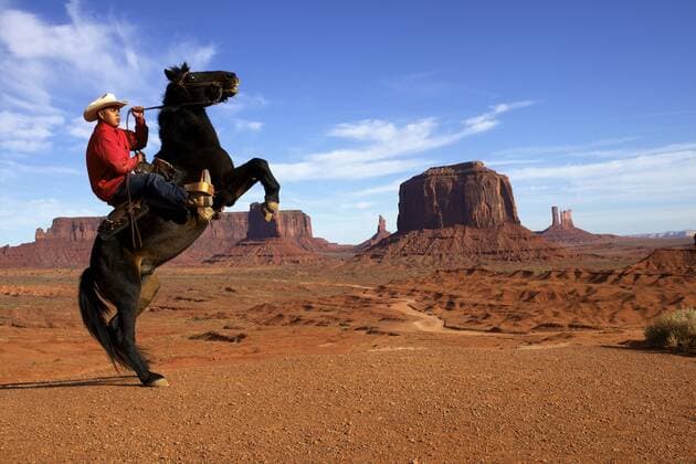 Adrian, last cowboy of Monument Valley, Utah, United States of America, North America Copyright: OlivierxGoujon 814-1469