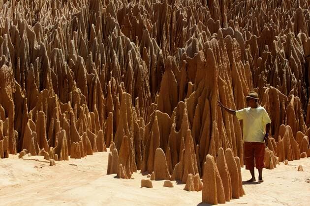 In the red tsingy area, close to Diego Suarez bay, Northern Madagascar, Africa Copyright: OlivierxGoujon 814-1584