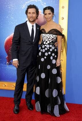 Matthew McConaughey & wife Camila Alves SING FILM PREMIERE Los Angeles Patrick Rideaux PicturePerfect