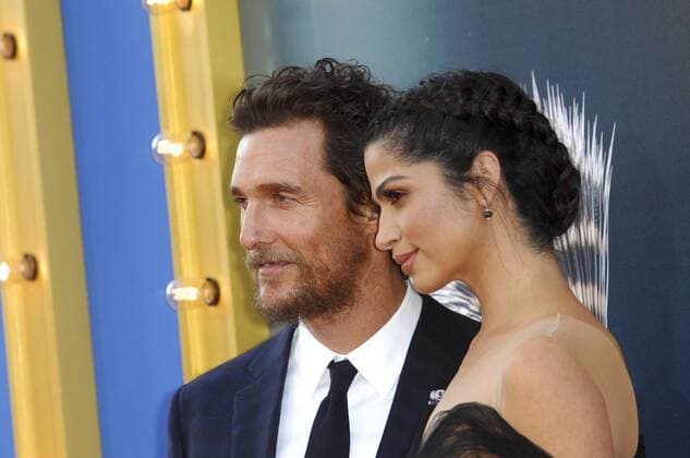 Matthew McConaughey & wife Camila Alves SING FILM PREMIERE Los Angeles Patrick Rideaux PicturePerfect