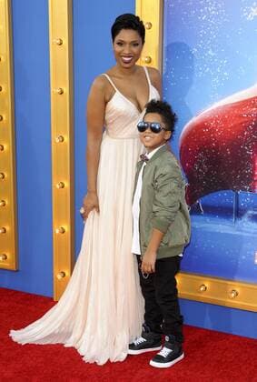 Jennifer Hudson & son David Otunga Jr SING FILM PREMIERE Los Angeles Patrick Rideaux PicturePerfect