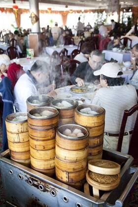 Baskets of Dim Sum in Chinese restaurant in Toronto, Ontario, Canada, North America Copyright: DonaldxNausbaum 825-165