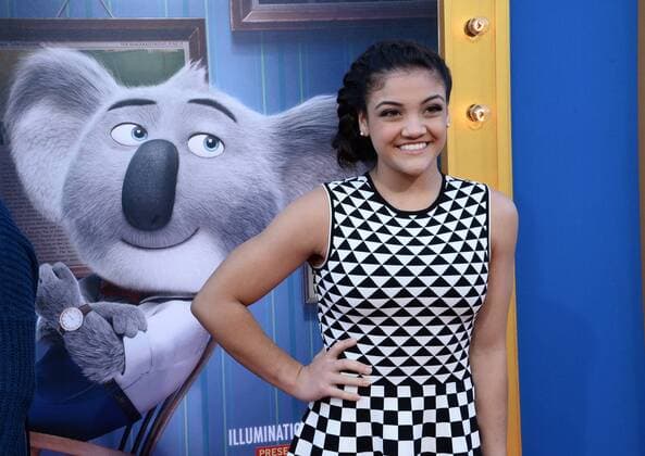 Actress Laurie Hernandez attends the premiere of the animated motion picture comedy Sing at the Microsoft Theater in Los Angeles on December 3, 2016. Storyline: A koala named Buster Moon has one final chance to restore his theater to its former glory by producing the world s greatest singing competition.  LAP2016120361 JIMxRUYMEN