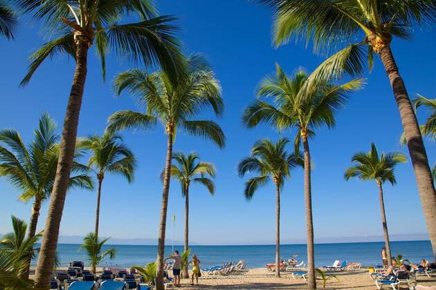 Beach scene, Nuevo Vallarta, Nayarit, Mexico, North America Copyright: FrankxFell 844-4420