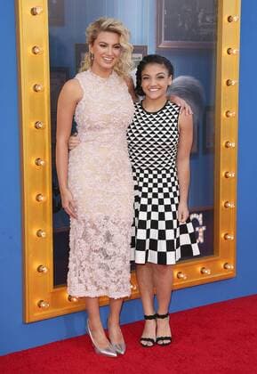 December 3, 2016 - Los Angeles, CA, United States - 03 December 2016 - Los Angeles, California - Tori Kelly, Laurie Hernandez. Universal Pictures Sing Los Angeles Premiere held at Microsoft Theater. Photo Credit: AdMedia Los Angeles United States - ZUMAa123 20161203_zaa_a123_256