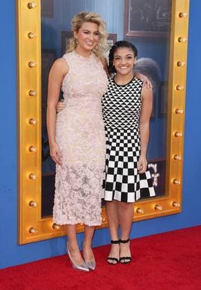 December 3, 2016 - Los Angeles, CA, United States - 03 December 2016 - Los Angeles, California - Tori Kelly, Laurie Hernandez. Universal Pictures Sing Los Angeles Premiere held at Microsoft Theater. Photo Credit: AdMedia Los Angeles United States - ZUMAa123 20161203_zaa_a123_259