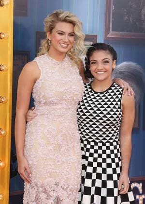 December 3, 2016 - Los Angeles, CA, United States - 03 December 2016 - Los Angeles, California - Tori Kelly, Laurie Hernandez. Universal Pictures Sing Los Angeles Premiere held at Microsoft Theater. Photo Credit: AdMedia Los Angeles United States - ZUMAa123 20161203_zaa_a123_260