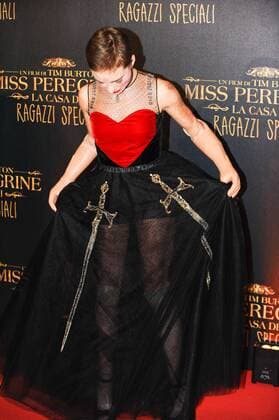 Die Insel der besonderen Kinder Filmpremiere in Rom Foto IPP CavalierexEmiliano Roma 05 12 2016 Roma. Red Carpet. Miss Peregrine. La casa dei ragazzi speciali -- Bebe Vio  0