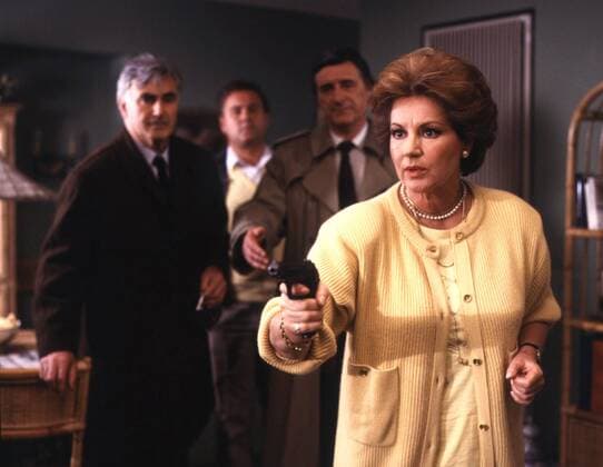 Tatort: Gegenspieler, (TATORT: GEGENSPIELER) D 1987, Regie: Reinhard Schwabenitzky, KARL MICHAEL VOGLER, GEORG EINERDINGER, HELMUT FISCHER, JOHANNA VON KOCZIAN, Stichwort: Pistole UnitedArchives00009747