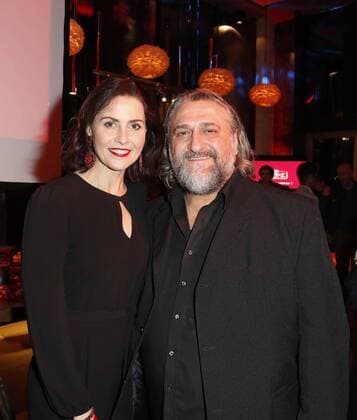Babett Konau, Marco Comino bei der LAMBERTZ-Fine Art-Kalenderpraesentation im Rosati Restaurant Koeln.