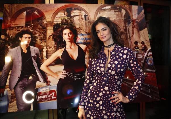 Shermine Shahrivar bei der LAMBERTZ-Fine Art-Kalenderpraesentation im Rosati Restaurant Koeln.