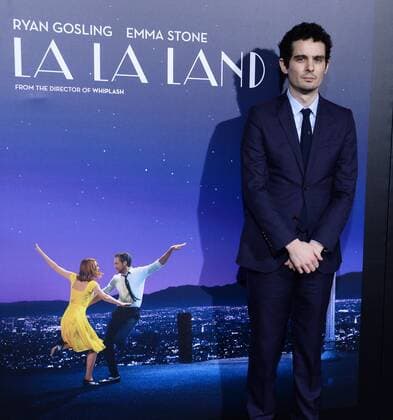 Director writer Damien Chazelle attends the premiere of his new motion picture musical comedy La La Land at Mann Village Theater in the Westwood section of Los Angeles on December 6, 2016. Storyline: A jazz pianist falls for an aspiring actress in Los Angeles.  LAP2016120604 JIMxRUYMEN