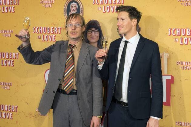 Michael Specht mit Gast bei der Premiere des Kinofilms Schubert in Love im UFA Kristallpalast. Dresden, 06.12.2016 Foto:xT.xFrankex xFuturexImage