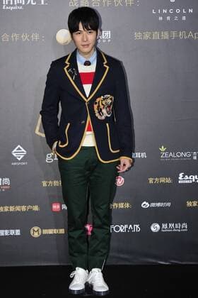 BEIJING, CHINA - DECEMBER 07: Actor Chen Xuedong poses on the red carpet of the 13th Man At His Best Award at the Worker s Stadium on December 7, 2016 in Beijing, China.  CFP496717259