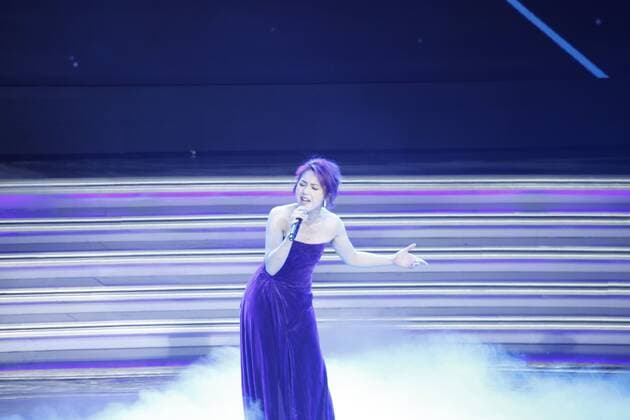 BEIJING, CHINA - DECEMBER 07: Singer and actress Miriam Yeung performs during the 13th Man At His Best Award at the Worker s Stadium on December 7, 2016 in Beijing, China.  CFP496716791