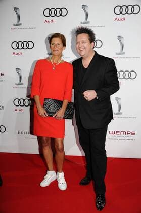 Katrin Müller-Hohenstein und Sebastian Krumbiegel 10 Jahre Audi Generation Award Preis, Auszeichnung Hotel Bayerischer Hof München 07. Dezember 2016