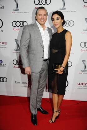 Verona Pooth mit Ehemann Franjo 10 Jahre Audi Generation Award Preis, Auszeichnung Hotel Bayerischer Hof München 07. Dezember 2016