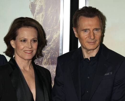 December 7, 2016 - New York, New York, U.S. - Actress SIGOURNEY WEAVER and actor LIAM NEESON attend the New York premiere of A Monster Calls held at Loews Lincoln Square. New York U.S. - ZUMAk03_ 20161207_zaf_k03_041