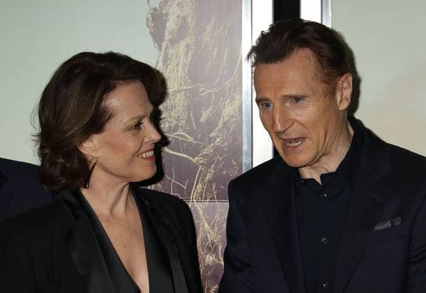 December 7, 2016 - New York, New York, U.S. - Actress SIGOURNEY WEAVER and actor LIAM NEESON attend the New York premiere of A Monster Calls held at Loews Lincoln Square. New York U.S. - ZUMAk03_ 20161207_zaf_k03_051