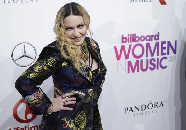 Themen der Woche Bilder des Tages Madonna arrives on the red carpet at the Billboard Women in Music 2016 event on December 9, 2016 in New York City.  NYP20161209109 JOHNxANGELILLO