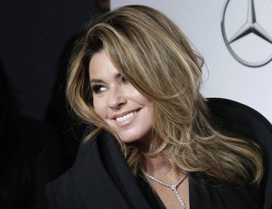 Shania Twain arrives on the red carpet at the Billboard Women in Music 2016 event on December 9, 2016 in New York City.  NYP20161209145 JOHNxANGELILLO