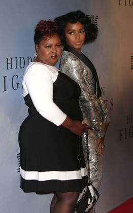 December 10, 2016 - New York, New York, U.S. - Singer JANELLE MONAE and her MOTHER (L) attend the New York Special Screening of Hidden Figures held at the SVA Theatre. New York U.S. - ZUMAk03_ 20161210_zaf_k03_065