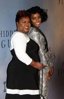 December 10, 2016 - New York, New York, U.S. - Singer JANELLE MONAE and her MOTHER (L) attend the New York Special Screening of Hidden Figures held at the SVA Theatre. New York U.S. - ZUMAk03_ 20161210_zaf_k03_066