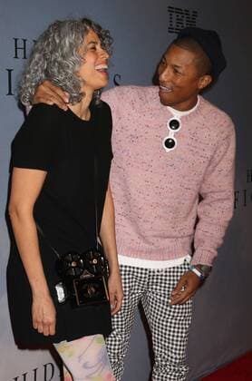 December 10, 2016 - New York, New York, U.S. - Singer PHARRELL WILLIAMS and MIMI VALDES attend the New York Special Screening of Hidden Figures held at the SVA Theatre. New York U.S. - ZUMAk03_ 20161210_zaf_k03_148