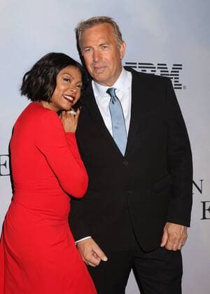 December 10, 2016 - New York, New York, U.S. - Actors TARAJI P. HENSON and KEVIN COSTNER attend the New York Special Screening of Hidden Figures held at the SVA Theatre. New York U.S. - ZUMAk03_ 20161210_zaf_k03_173