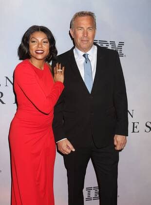 December 10, 2016 - New York, New York, U.S. - Actors TARAJI P. HENSON and KEVIN COSTNER attend the New York Special Screening of Hidden Figures held at the SVA Theatre. New York U.S. - ZUMAk03_ 20161210_zaf_k03_177