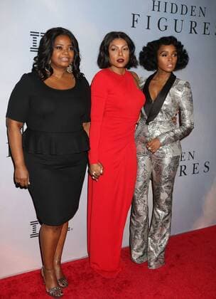 December 10, 2016 - New York, New York, U.S. - Actors OCTAVIA SPENCER, TARAJI P. HENSON, and singer JANELLE MONAE attend the New York Special Screening of Hidden Figures held at the SVA Theatre. New York U.S. - ZUMAk03_ 20161210_zaf_k03_184