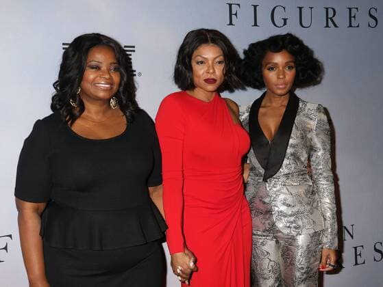 December 10, 2016 - New York, New York, U.S. - Actors OCTAVIA SPENCER, TARAJI P. HENSON, and singer JANELLE MONAE attend the New York Special Screening of Hidden Figures held at the SVA Theatre. New York U.S. - ZUMAk03_ 20161210_zaf_k03_197