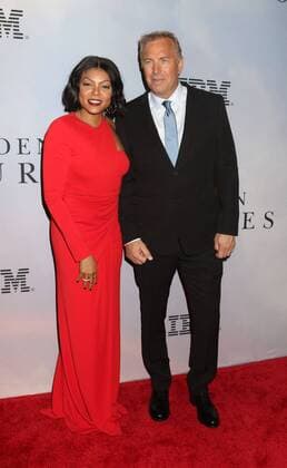December 10, 2016 - New York, New York, U.S. - Actors TARAJI P. HENSON and KEVIN COSTNER attend the New York Special Screening of Hidden Figures held at the SVA Theatre. New York U.S. - ZUMAk03_ 20161210_zaf_k03_199