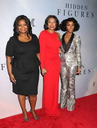 December 10, 2016 - New York, New York, U.S. - Actors OCTAVIA SPENCER, TARAJI P. HENSON, and singer JANELLE MONAE attend the New York Special Screening of Hidden Figures held at the SVA Theatre. New York U.S. - ZUMAk03_ 20161210_zaf_k03_210