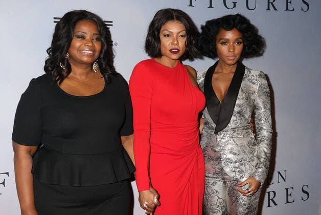 December 10, 2016 - New York, New York, U.S. - Actors OCTAVIA SPENCER, TARAJI P. HENSON, and singer JANELLE MONAE attend the New York Special Screening of Hidden Figures held at the SVA Theatre. New York U.S. - ZUMAk03_ 20161210_zaf_k03_216