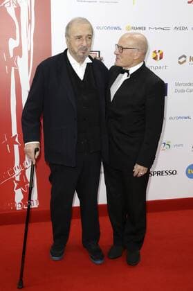 Jean-Claude Carriere und Volker Schlöndorff bei der Verleihung vom 29. Europäischen Filmpreis 2016 29th European Film Awards 2016 im Nationalen Forum für Musik. Breslau, 10.12.2016 Foto:xS.xGabschx xFuturexImage