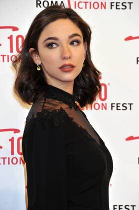 Rome, Red Carpet The border. Pictured: Matilda De Angelis Prada dress gioilelli Pomellato  Copyright: xEcophotox xIPAx