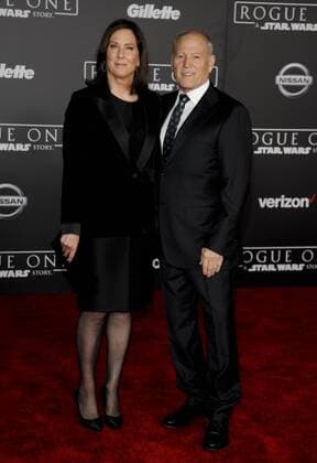 Kathleen Kennedy & husband Frank Marshall ROGUE ONE: A STAR WARS STORY FILM PREMIERE Hollywood Patrick Rideaux PicturePerfect