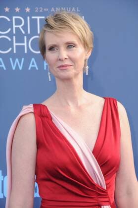 December 11, 2016 - Santa Monica, CA, United States - 11 December 2016 - Santa Monica, California - Cynthia Nixon. The 22nd Annual Critics Choice Awards held at Barker Hangar. Photo Credit: AdMedia Santa Monica United States - ZUMAa123 20161211_zaa_a123_255