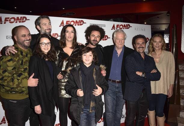 Nicolas Benamou - Jose Garcia - Andre Dussoliier - Caroline Vigneaux - Jerome Commandeur CELEBRITIES : Filmpremiere A Fond - Paris - 12 12 2016 FedericoPestellini Panoramic 