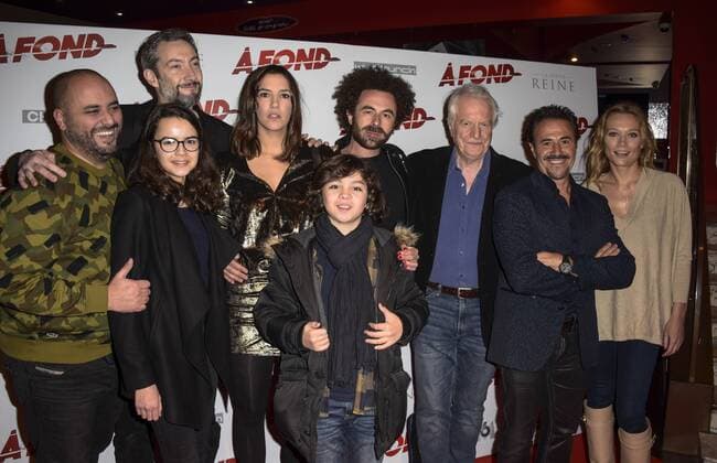 Nicolas Benamou - Jose Garcia - Andre Dussoliier - Caroline Vigneaux - Jerome Commandeur CELEBRITIES : Filmpremiere A Fond - Paris - 12 12 2016 FedericoPestellini Panoramic 